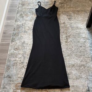 Lulu's Classic Black Maxi Dress